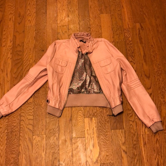 Jou Jou Jackets & Blazers - pink faux leather jacket
